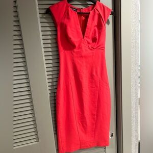 Bebe Red Midi Dress